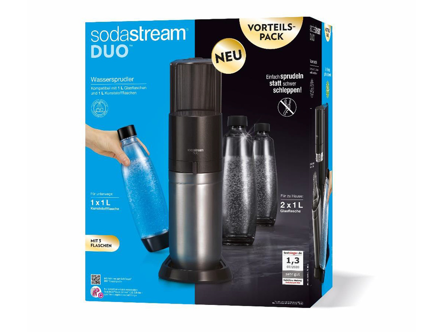 SODASTREAM Duo Vorteilspack Trinkwassersprudler titan - e-tec: Österreichs Nr.1 Markenelektronik