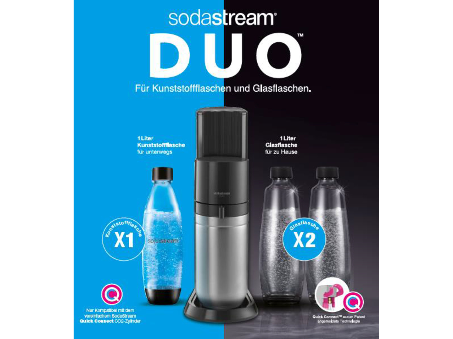 SODASTREAM Duo Vorteilspack Trinkwassersprudler titan - e-tec: Österreichs Nr.1 Markenelektronik