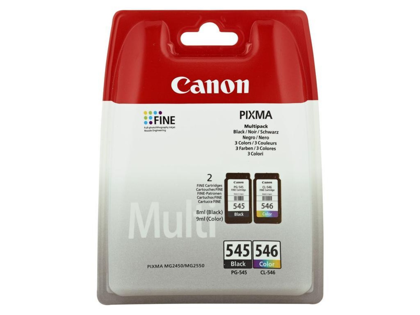 Produktbild von Druckerpatronen Für Canon PG-545 CL-546 XL Pixma MG2450 MG2550 TS3150