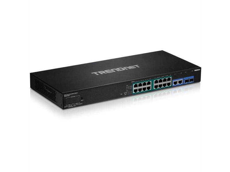 TRENDnet TPE Rackmount Gigabit NVR Switch, 16x RJ-45, 2x