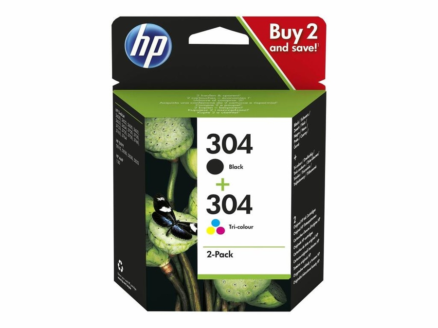 Hp 302 Druckerpatronen Schwarz 304XL Druckerpatronen Für HP - 2x Schwarz Kompatibel Mit Envy & Deskjet Druckerpatronen Hp 304