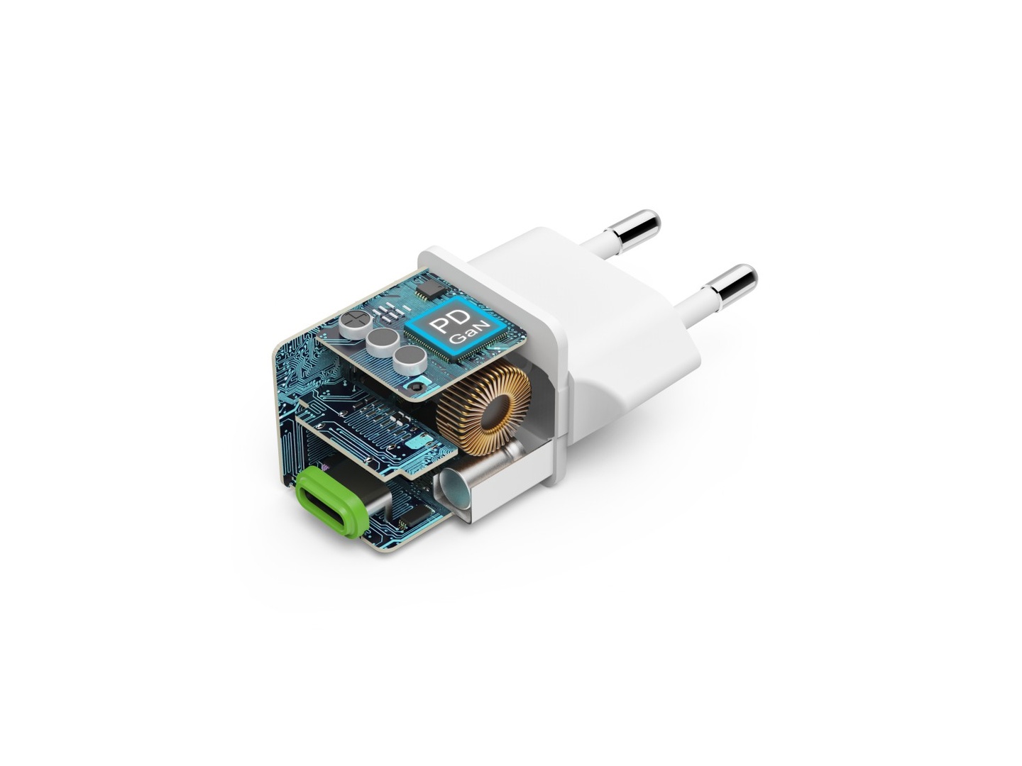 HAMA Schnellladegerät, GaN, 2x USB-C, Super-Mini-Ladegerät, PD, 40 W, Weiß online bestellen | MÜLLER