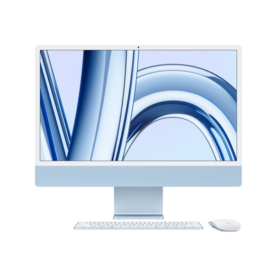 APPLE iMac 24', blau, M4 - 8 Core CPU / 8 Core GPU, 16GB - e-tec