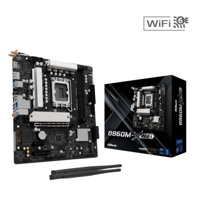 ASRock B860M Steel Legend WiFi Mainboard – Mit DDR5, Thunderbolt 4, 12+1+1+1+1 Power Phase | Für Intel CPUs