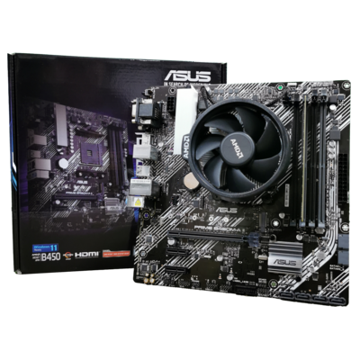 AMD RYZEN5 3400G CPU　ASUS RPRIME B450M-A PRIME B450M-A II | Tarjetas Madre | ASUS Latinoamérica